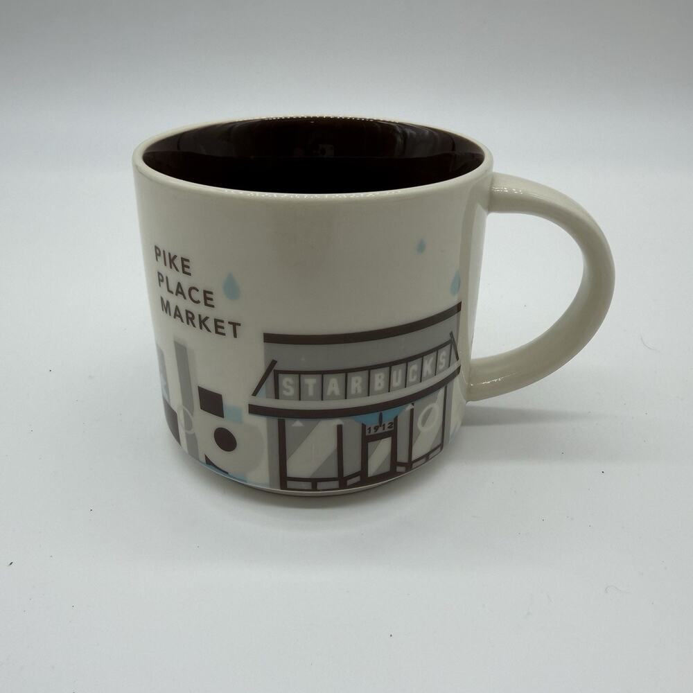 Starbucks PIKE PLACE MARKET You Are Here Series Collection 14oz Coffee Tea Mug